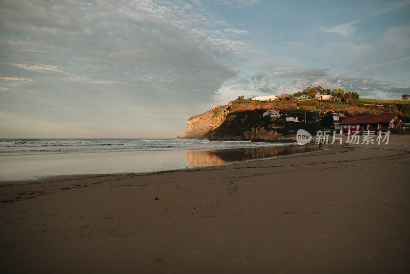Luaña beach in Cobreces, Cantabria, Spain